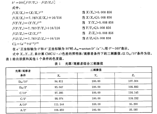 紡織品色牢度的色差計算方法23