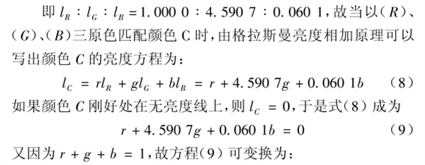 CIE1931 RGB系統(tǒng)和CIE1931 XYZ系統(tǒng)的轉(zhuǎn)換