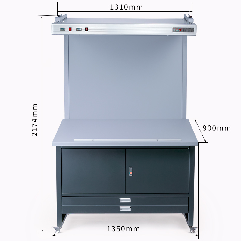 標(biāo)準光源看樣臺CC120-E尺寸